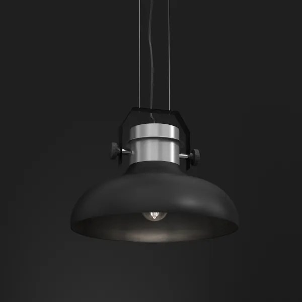 Csillár zsinóron HELSING 1xE27/60W/230V matt króm