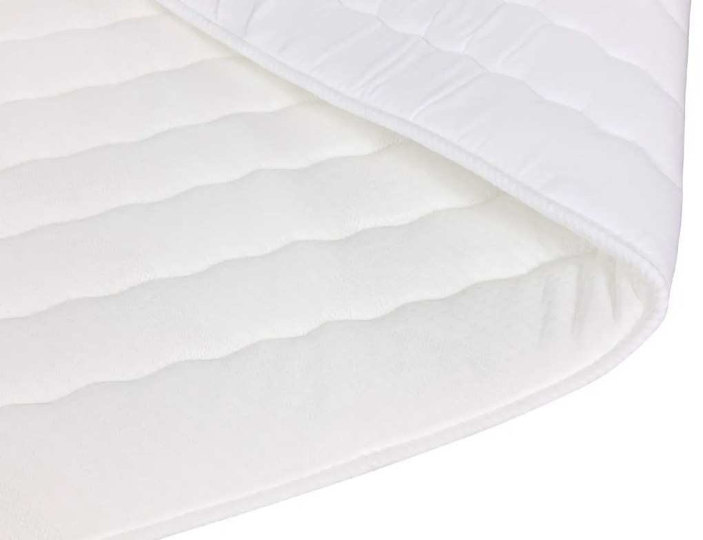 Boxspring franciaágy LED világítással 180x200 GALWAY - fekete ökobőr + INGYENES topper