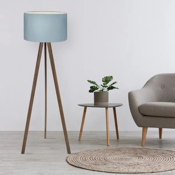 Állólámpa AYD 1xE27/40W/230V barna/kék