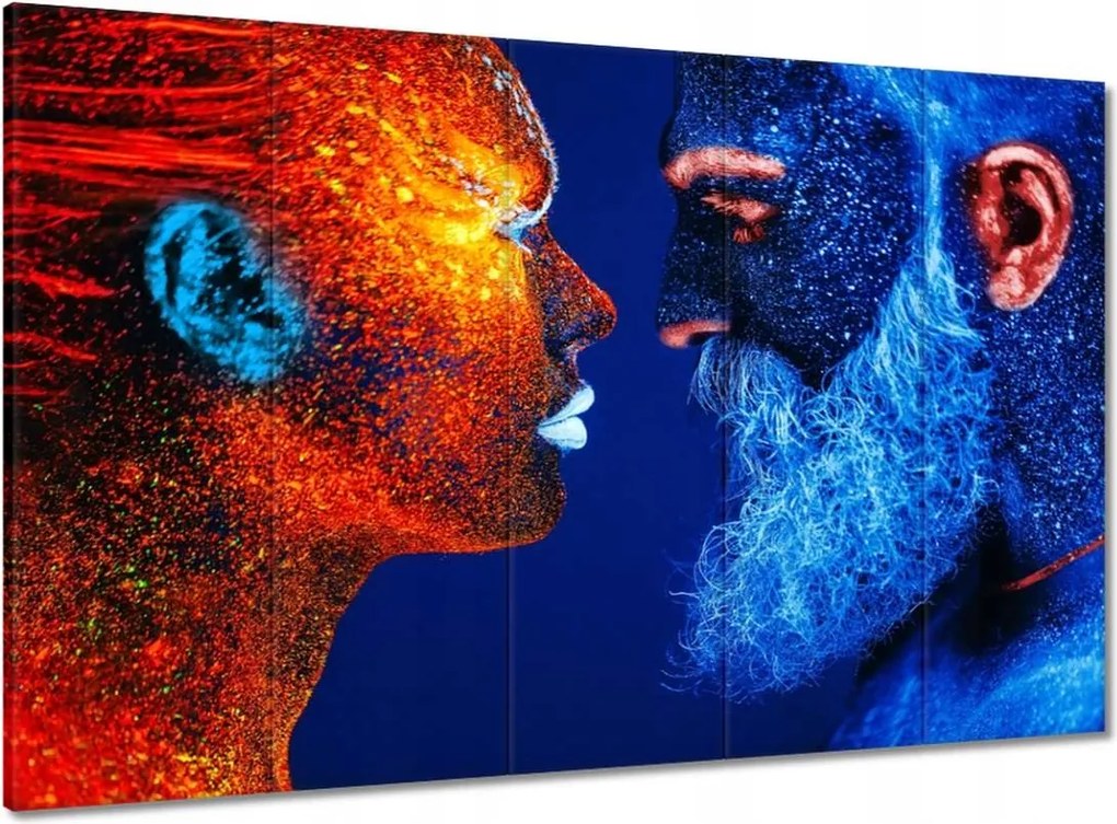 Vászonkép 100x70 Jégszemüveg Szerelem