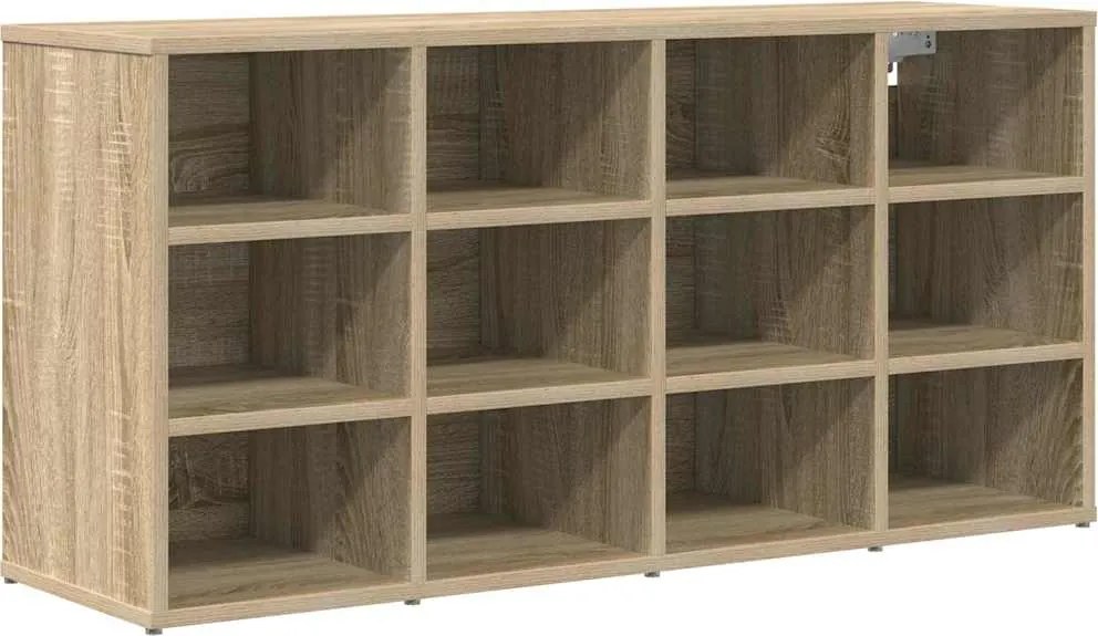 vidaXL Cipőszekrény polcokkal Sonoma tölgy 103 x 30 x 51 cm Faanyag