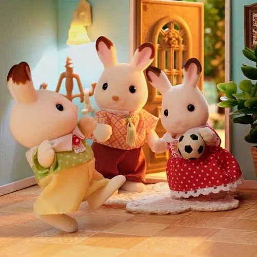 Sylvanian Families "csokoládé" nyúlcsalád, új