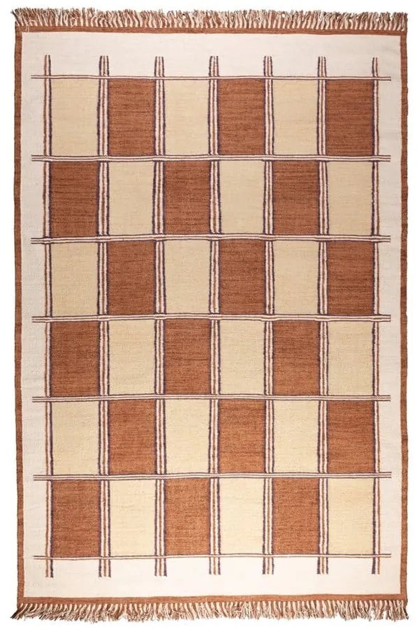 Terrakotta színű pamut szőnyeg 160x230 cm Gambit – Dutchbone