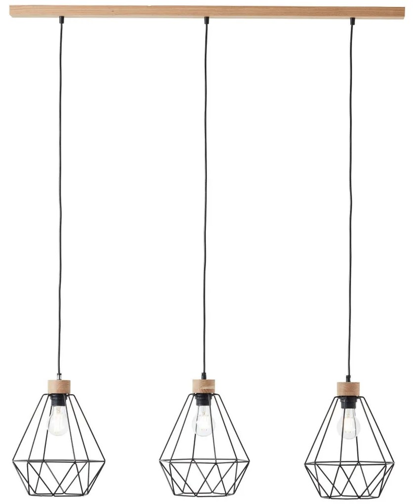 Brilliant DREWNO 99531/76 Függőlámpa 3x25W/E27 IP20