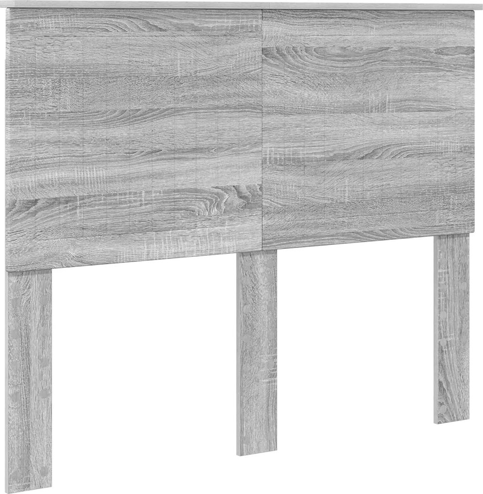 vidaXL Fejtámla fejtámlával Szürke Sonoma 120 cm Faanyag