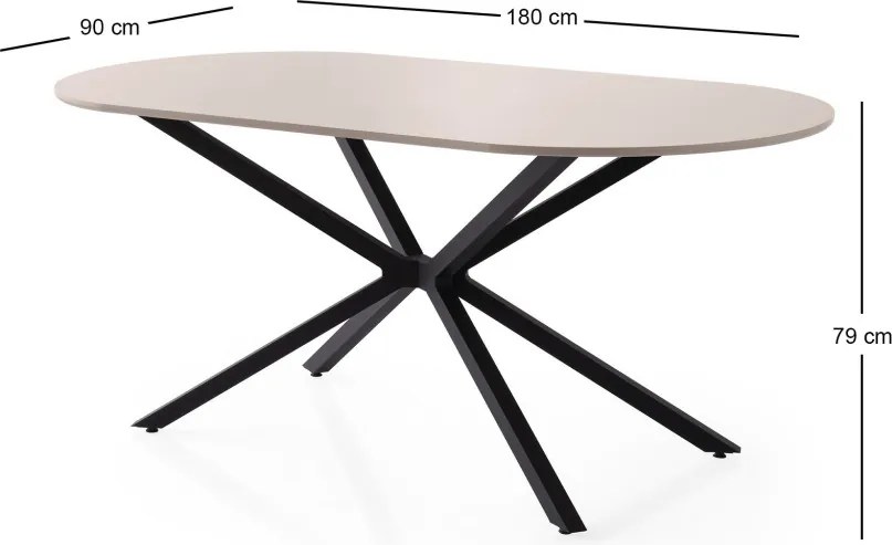 Aura étkezőasztal, 180 cm – TR974NMB2201
