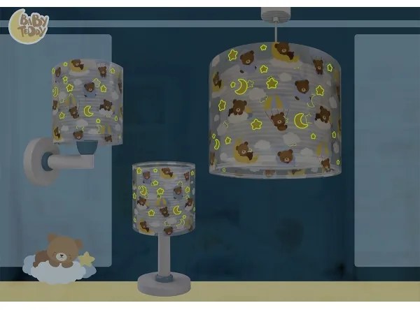 Dalber 41579T - Gyerek fali lámpa BABY TEDDY 1xE27/15W/230V kék