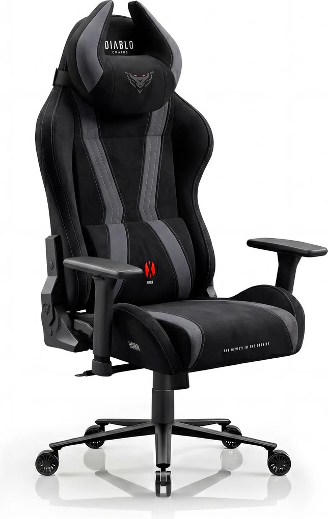 Gamer szék szövet fekete Normal Size: Diablo X-Horn 2.0 Burned Black