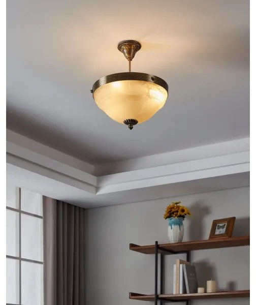 EGLO 85856 - MARBELLA csillár 3xE14/60W bronz