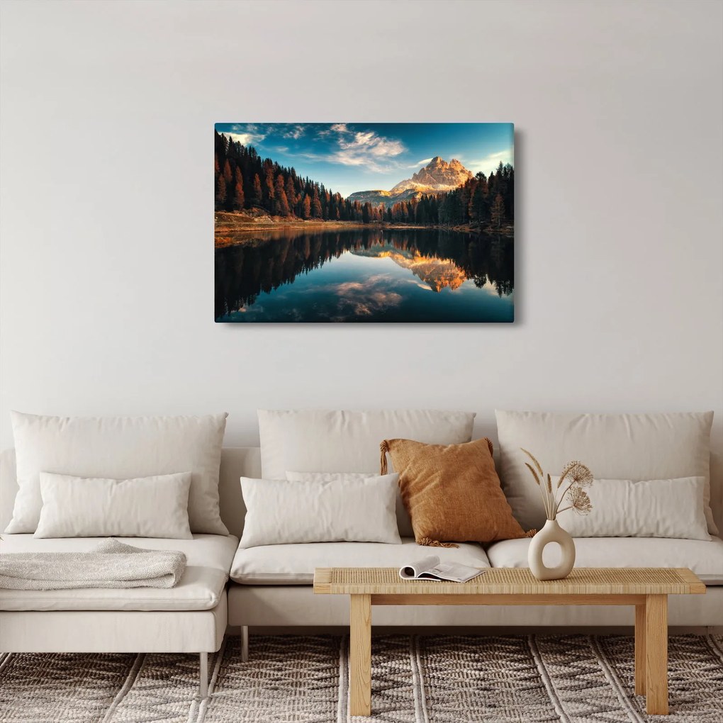 Kép - alpesi, olaszország, dolomitok, Antorno (90x60 cm)