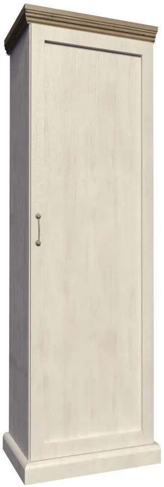 Royal S1D Egy ajtós polcos szekrény Sosna Nord - vadtölgy N