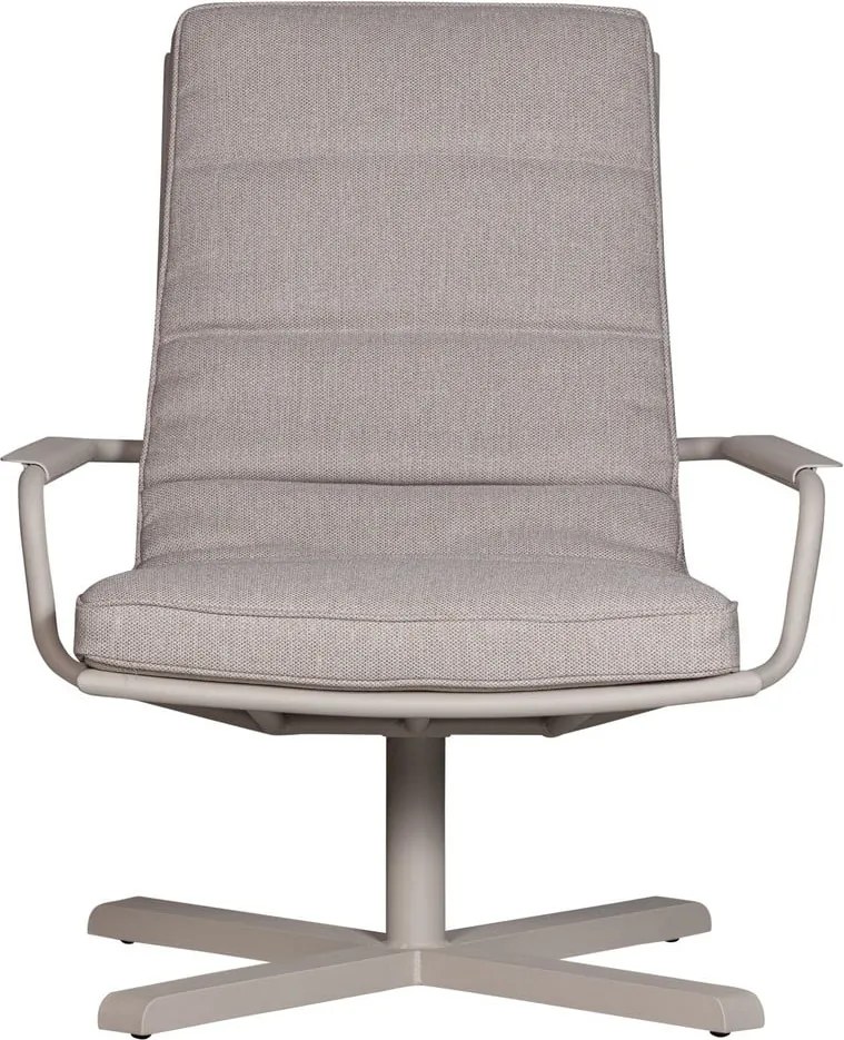 Szürkésbézs fém-párnázott kerti fotel Coosa – WOOOD