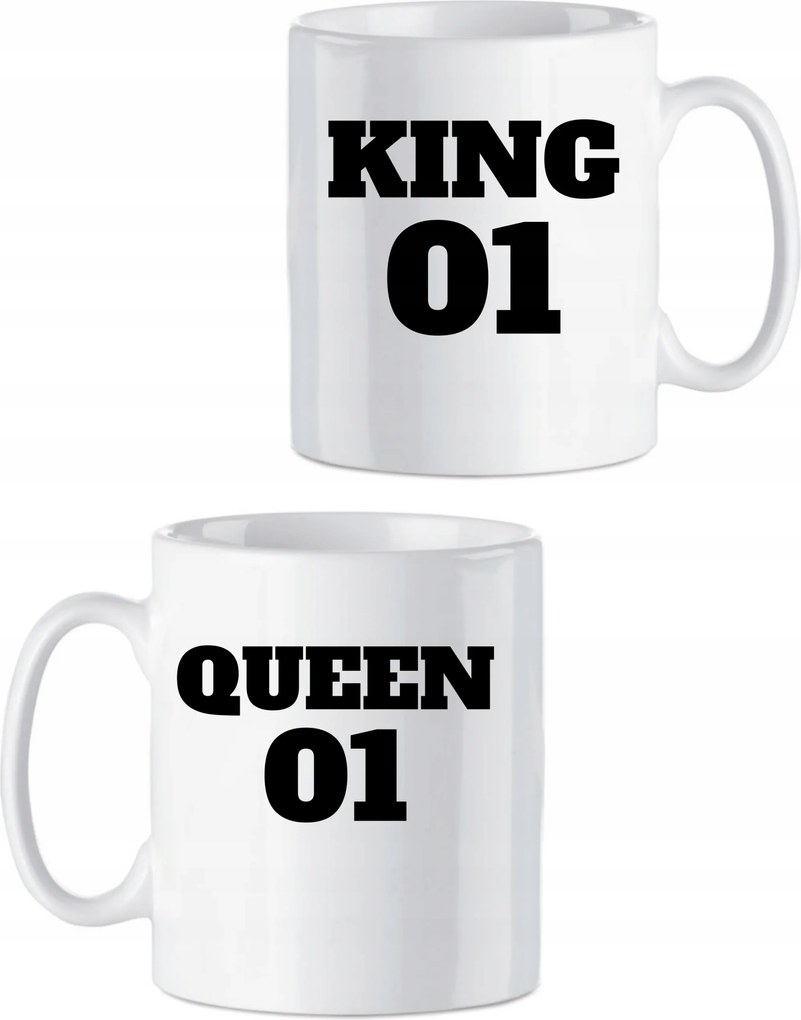 330 ml-es bögrék pároknak Valentin napra Queen King Valentin-nap Királynő