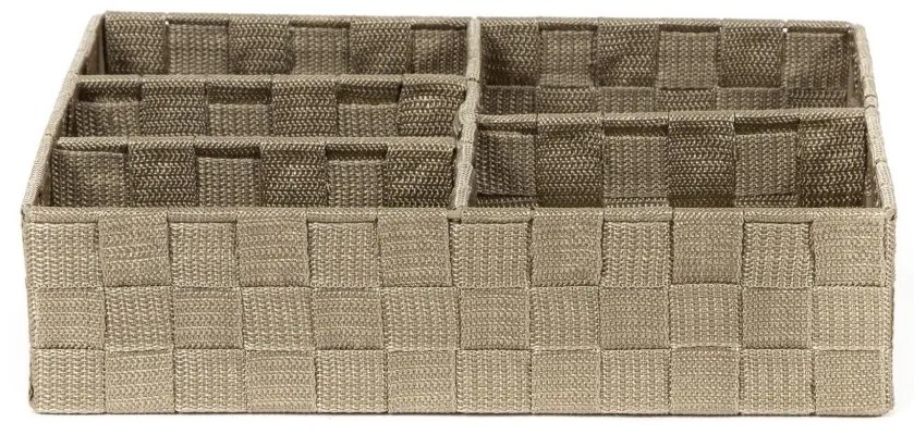 Compactor ruha- és kiegészítő-rendszerező TEX32 x 25 x 8 cm, taupe