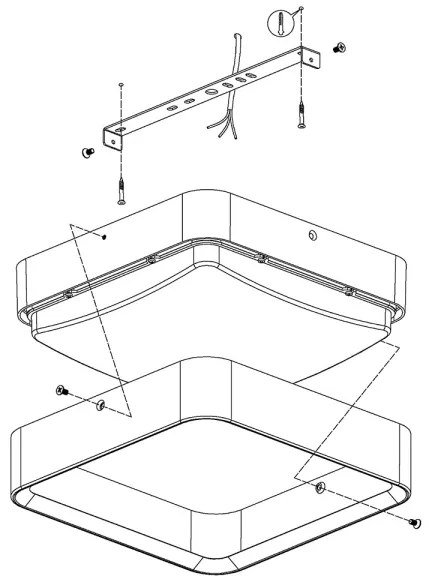 Eglo 33573 - LED Dimmelhető kültér mennyezeti lámpa PIOVE-C LED/14W/230V IP44