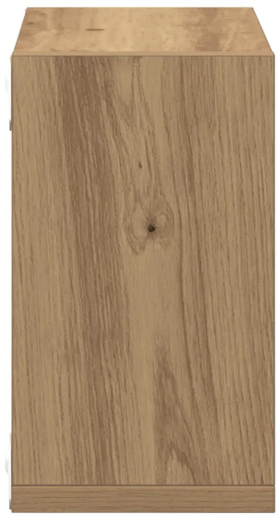Fali polcok Artisan tölgy MDF furnérral 26 x 15 x 26 cm