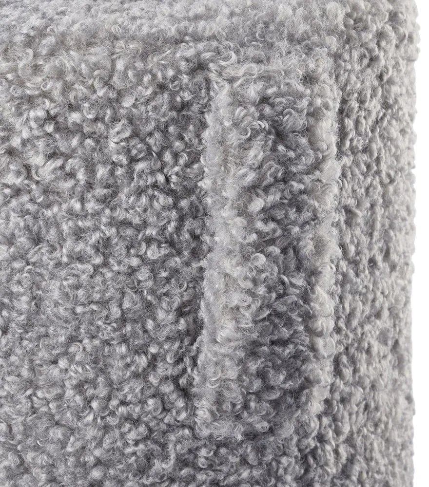 Szürke buklé puff Teddy – Blomus