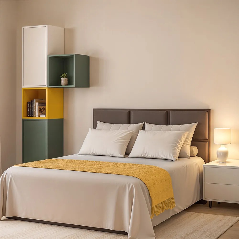 Boxie nyitott fali szekrény 40x40x37 cm zöld