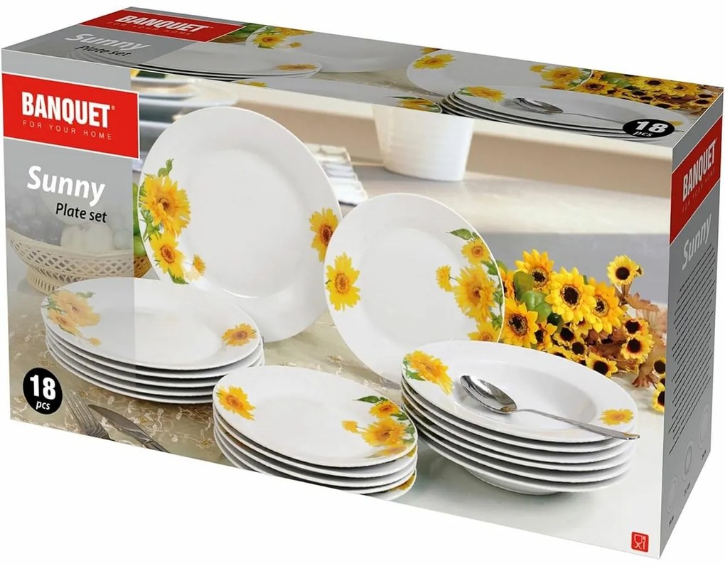 Banquet Sunny 18 darabos étkészlet