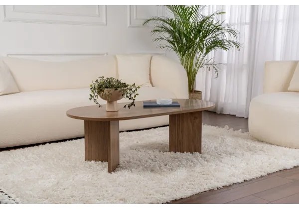 Dohányzóasztal NEL dió