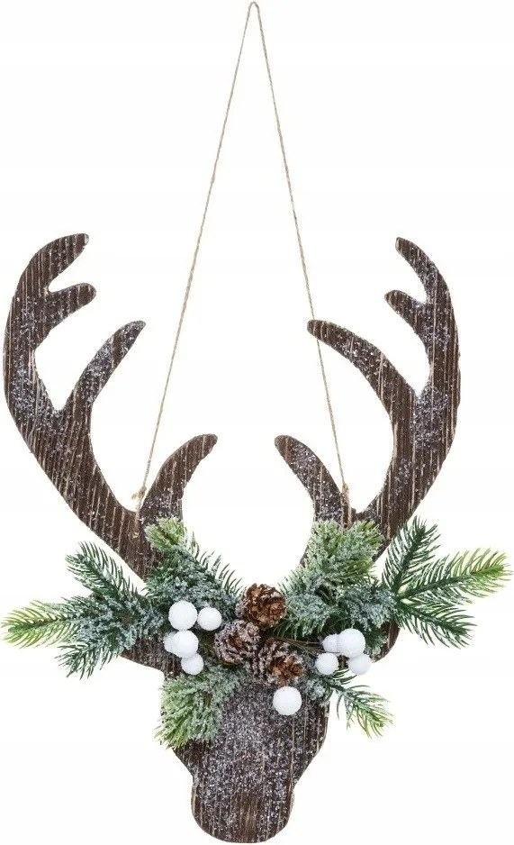 Karácsonyi Dekoráció Felakasztható Rénszarvas Lógó Dísz Karácsonyra 34 CM