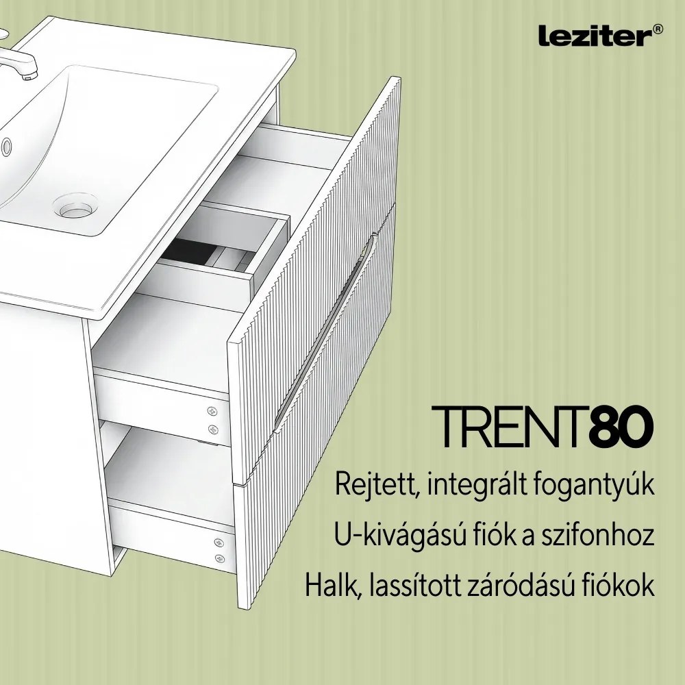 Trent 80 Fürdőszoba alsó szekrény mosdóval