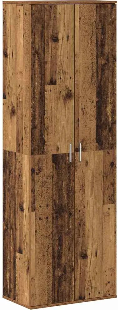 vidaXL Highboard Öreg fa 60 x 35 x 180 cm Faanyag