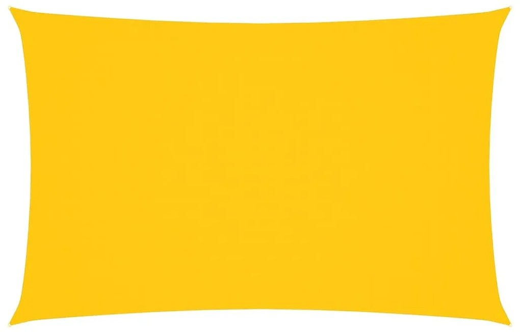 sárga téglalap alakú oxford-szövet napvitorla 2,5 x 5 m