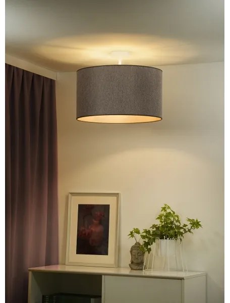 Duolla - Felületre szerelhető csillár ROLLER ECO RECYCLING 1xE27/15W/230V átm. 45 cm barna