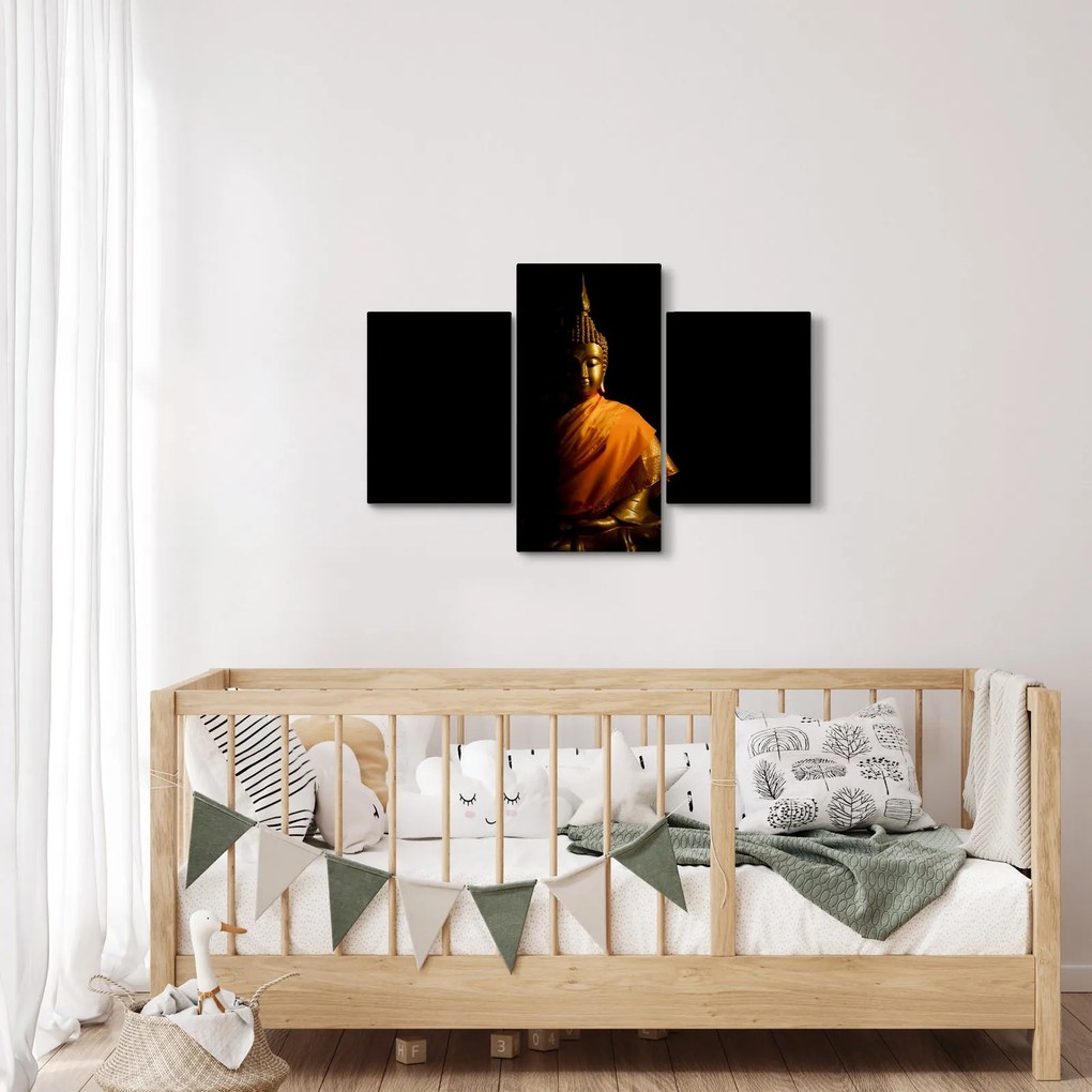 Kép - Arany Buddha szobor (90x60 cm)