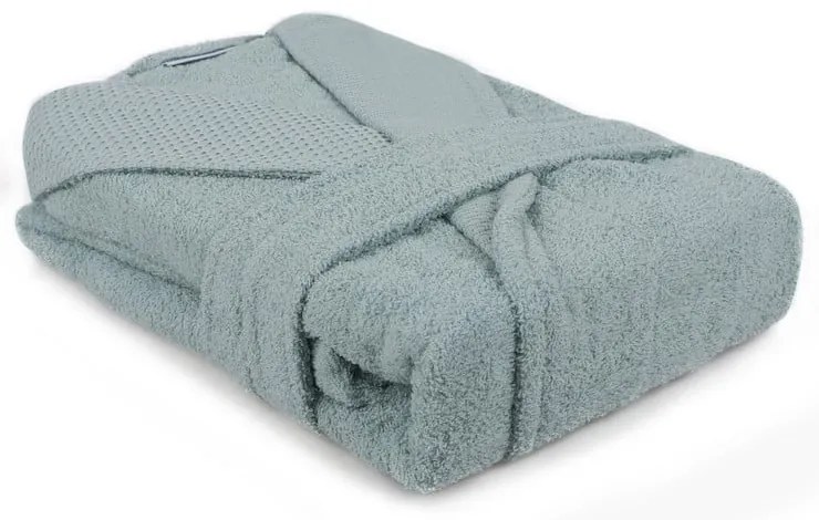 Mentazöld pamut fürdőköpeny M Cappa – Foutastic