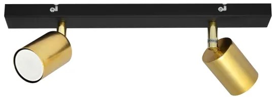LED Spotlámpa TUNE 2xGU10/4,8W/230V arany/fekete