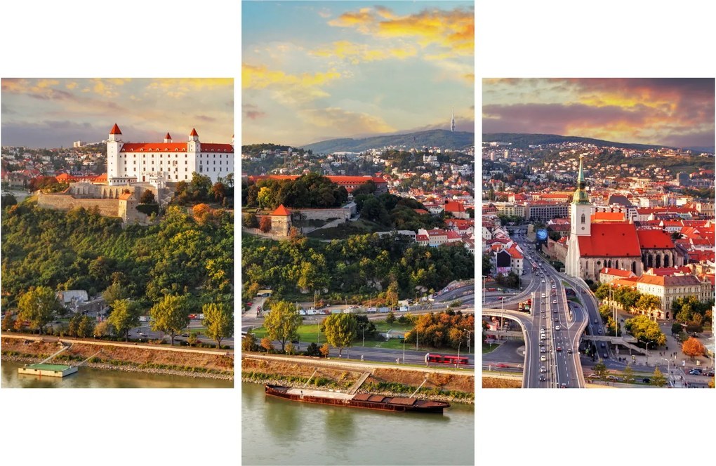 Kép - panoráma, Pozsony, Szlovákia (90x60 cm)