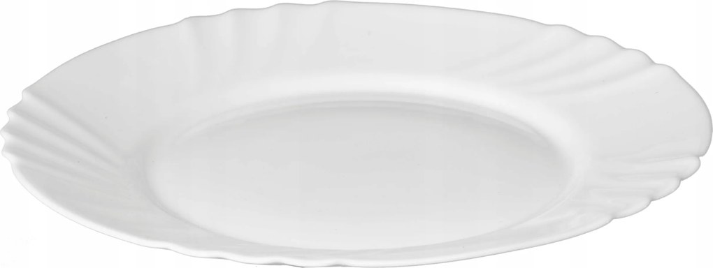 Desszert Tányér Üveglap Kerek Fehér 19 CM