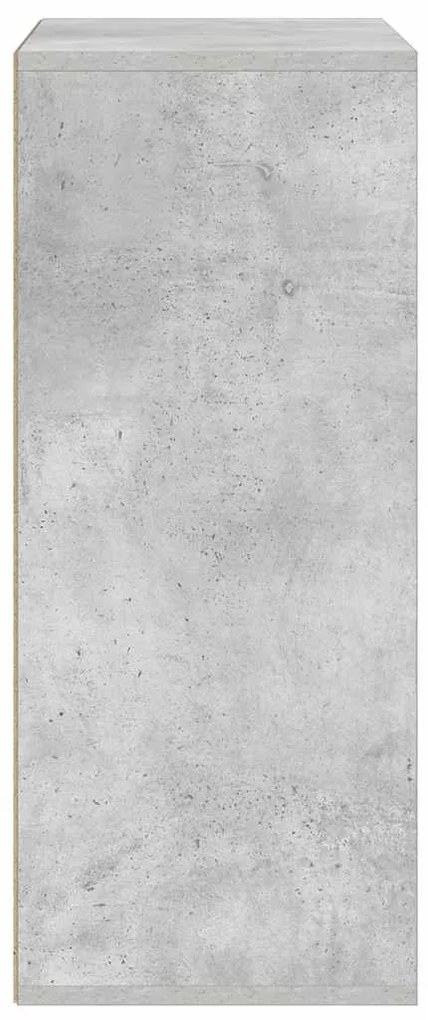 könyvszekrény betonszürke 60x30x71,5 cm szerelt fa