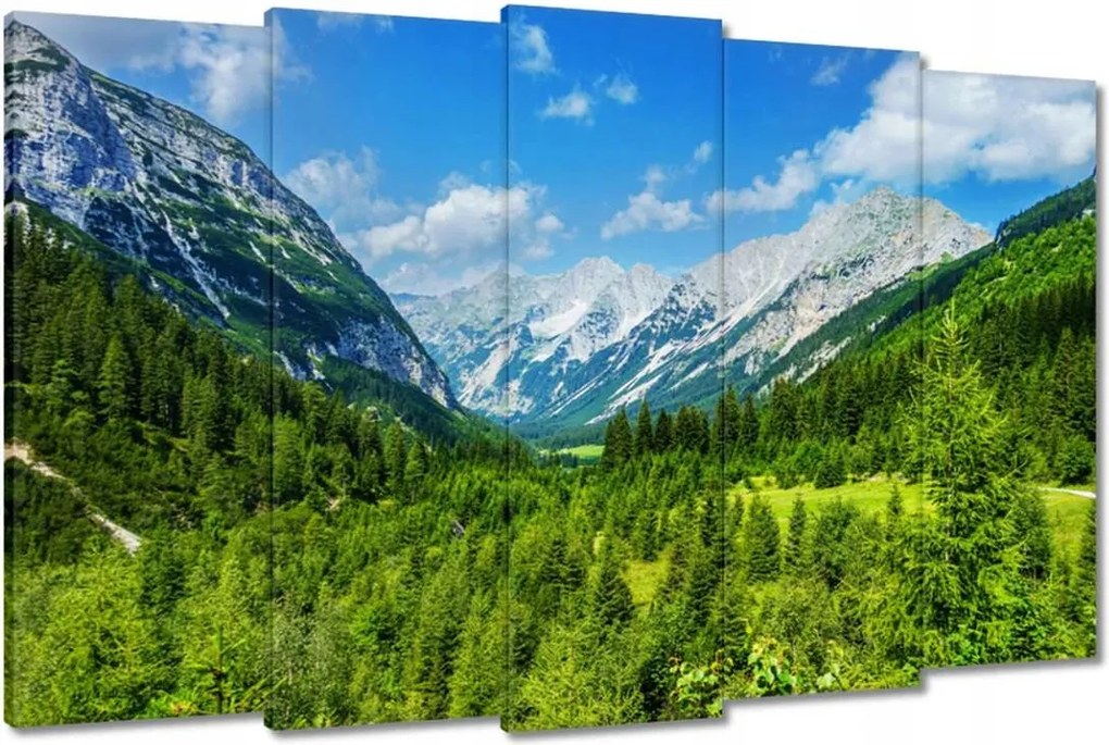 Festmények 150x95 Hegyi táj gyönyörű felhőkkel