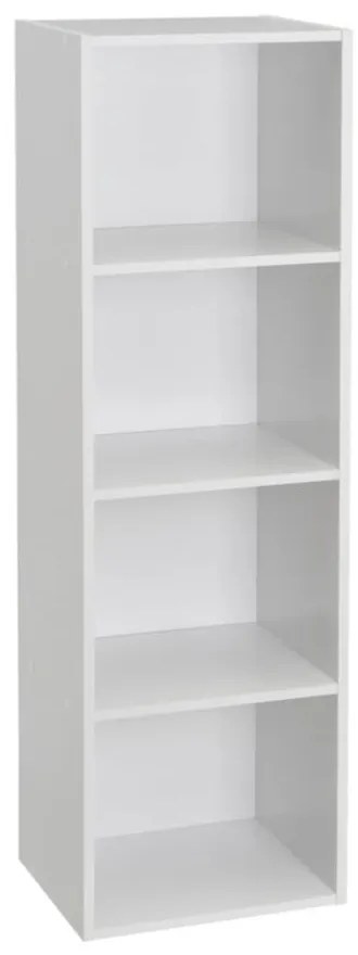 Fehér könyvespolc 30x106x24 cm Cube – Casa Selección