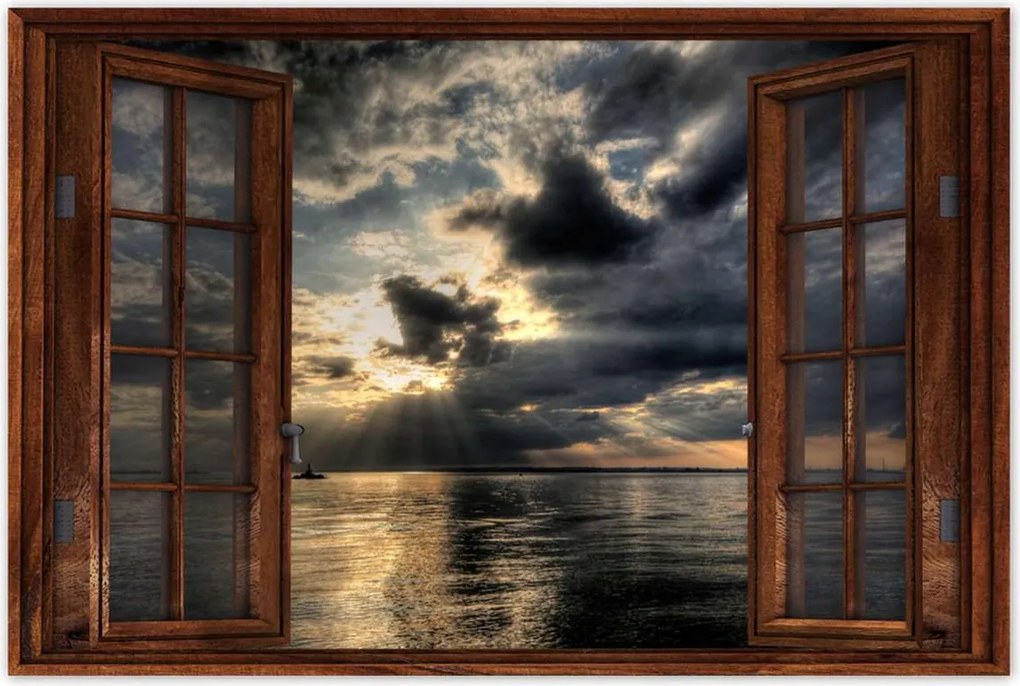 Poszterek 90x60 Naplemente a felhők között