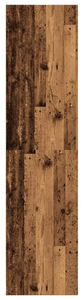 antik fa színű szerelt fa ruhásszekrény 30 x 50 x 200 cm