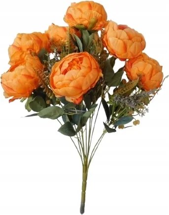 Bazsarózsa Csokor Bazsarózsa Mesterséges Virágok Csokor Narancssárga Mesterséges Virág