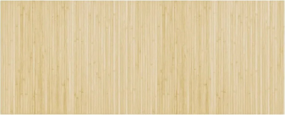 vidaXL négyszögletű világos természetes bambusz szőnyeg 80 x 200 cm