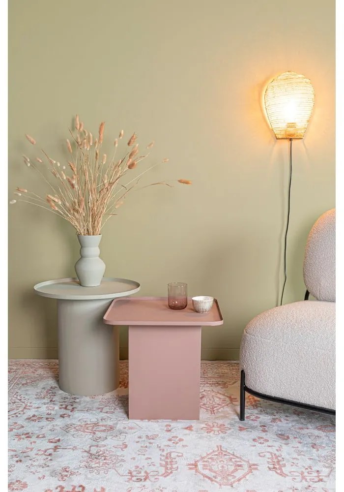 Fém kerek tárolóasztal ø 45,5 cm Sverre – White Label