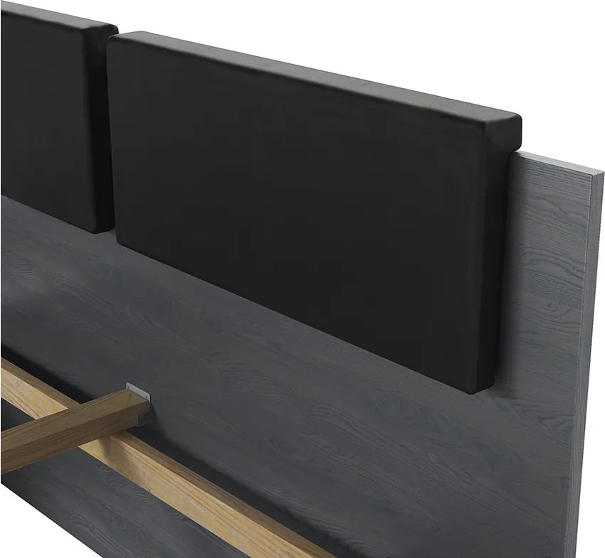 postel 160x200 kárpitozott ágy fejtámlája Galaxy 51 - tölgy carbon