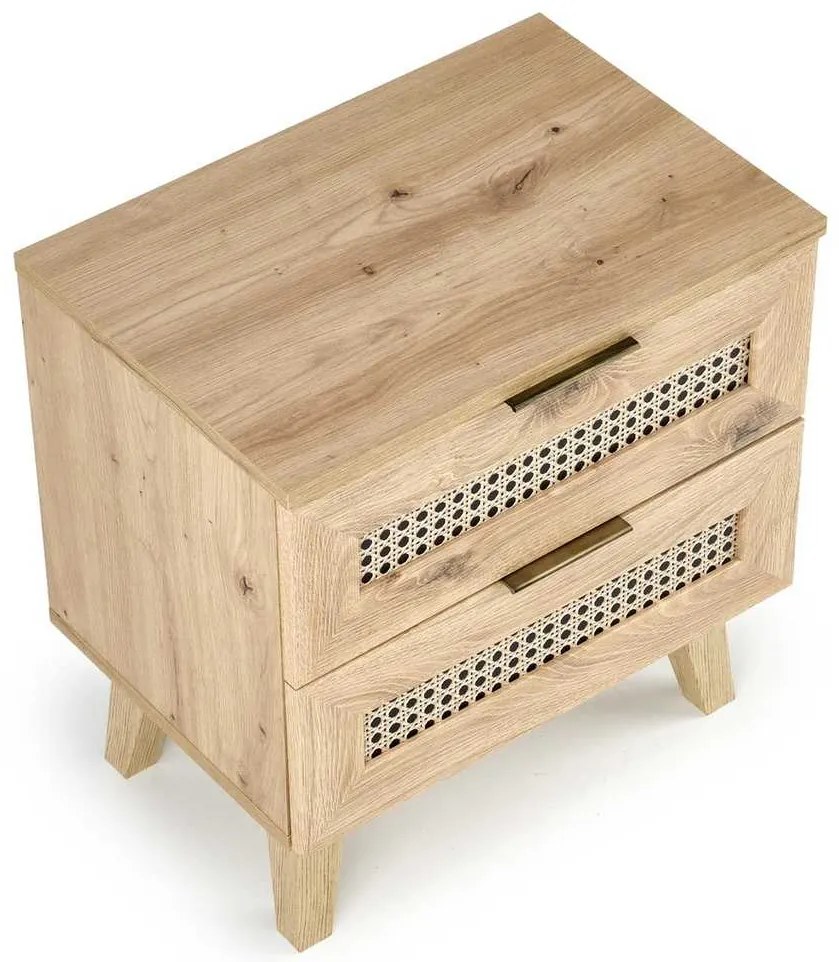 Rustico éjjeliszekrény, artisan tölgy
