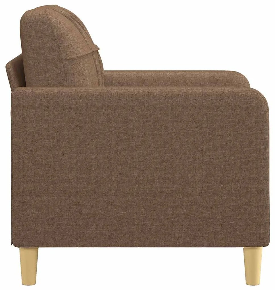 barna szövet kanapéfotel 60 cm