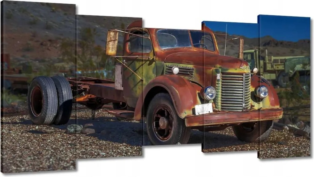 Festmények 150x80 Amerikai teherautó