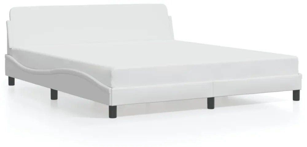 fehér műbőr ágykeret Dover 180x200 cm