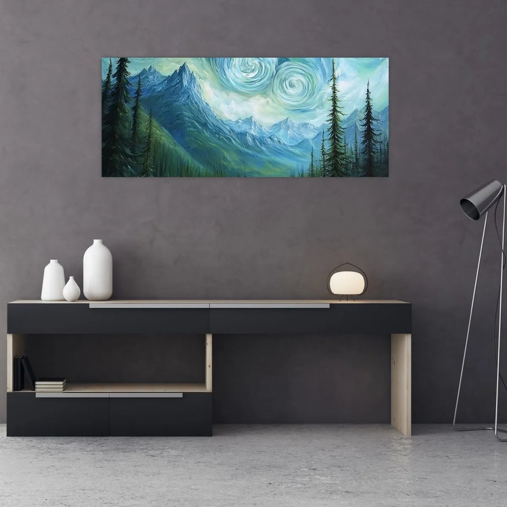 Kép - Táj Van Gogh érintésével (120x50 cm)