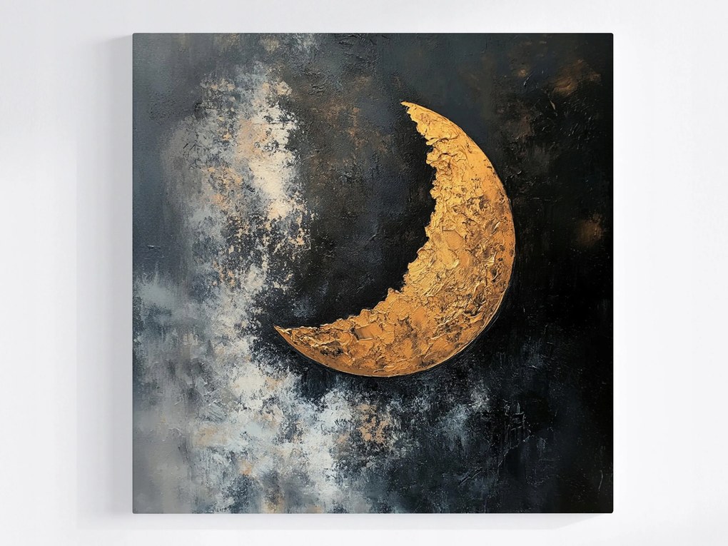 Canvas Vászonkép Absztrakt Ég Éjszaka Hold Új Luna Kozmosz 40x40
