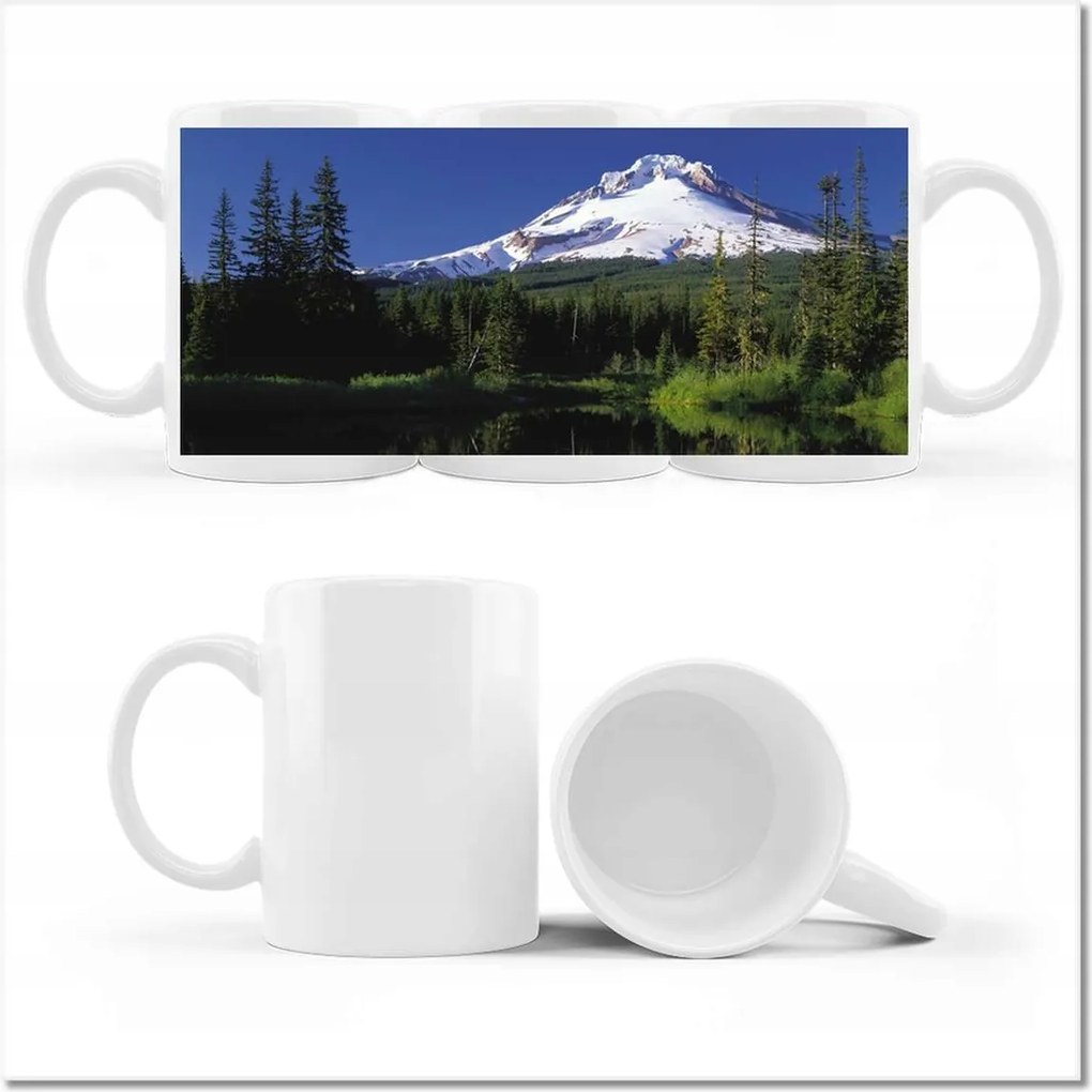 Lépcsőzetes hegyek mintás bögre